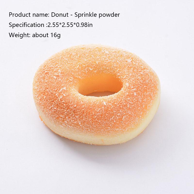 1PC Artificial Bread Pressure Reliever Knead Stress Reliever Fake Food Photography Prop Window Cabinet Model Fake Decoration