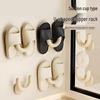 No-Drill Wall-Mounted Bathroom Slipper Rack with Suction Cups and Drainage Hooks