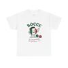 Proud Italian Bocce TShirt Una Questione Di Classe Retro Graphic Tee Italy Flag Ball Beret Shirt