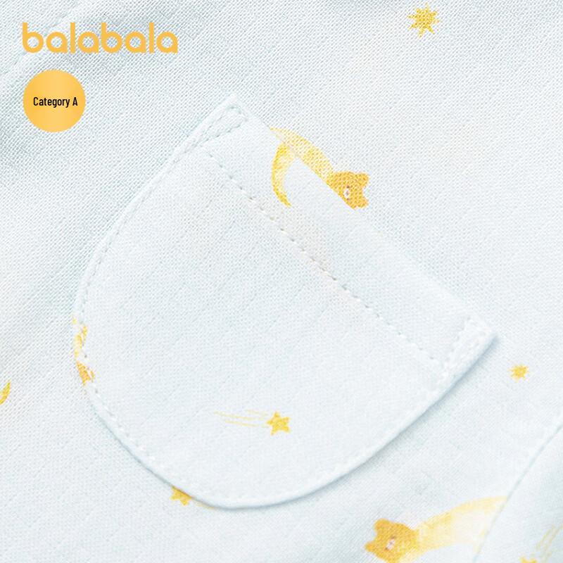 Balabala Baby Boy Summer Short-Sleeve Romper