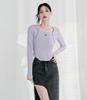 AVANDRESS Square Neck Line Crop Long Sleeve - 6Col
