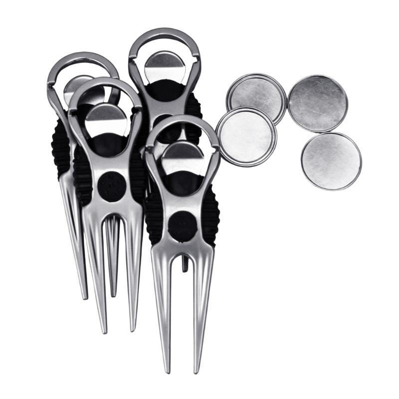 Golf Green Repair Tool with Compact Carry Size, Single-Piece Divot Fork for Course Play, Regular Golf Practice and Easy Golf Bag Storage