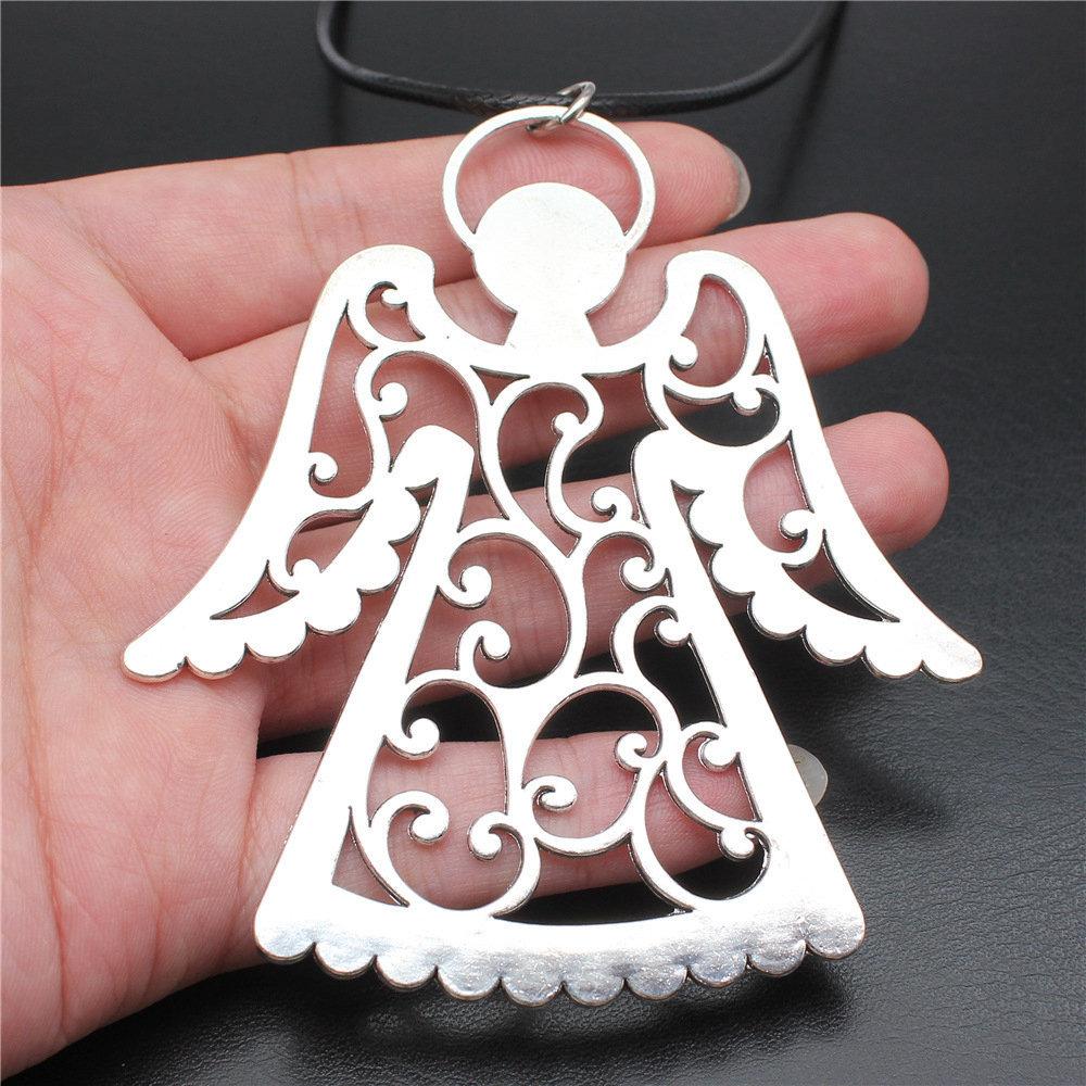 Love Heart Angel Peace Dove Pendant Antique Bronze Metal Bridesmaid Choker Necklace New Arrival Gift