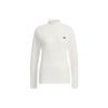 adidas Two-In-One Polo Shirt And Vest Color Block Logo Long Sleeve Knit Top Women Tops White HZ6037