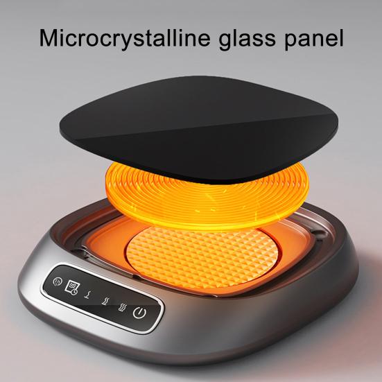 Ayarlanabilir Sıcaklıklı Elektrikli Fincan Isıtıcı Taşınabilir Kahve Çay Kupası Isıtıcı Kablosuz Taşınabilir İçecek Isıtıcı Ped Ofis Ev İçin