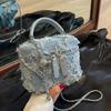 Vintage denim mini bag for women, Y2K casual shoulder bags, Everyday bag, small handbag, phone bags, fashion retro style bags, small crossbody bag