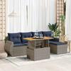 VidaXL Salon de jardin 6 pcs avec coussins gris résine tressée 3327253