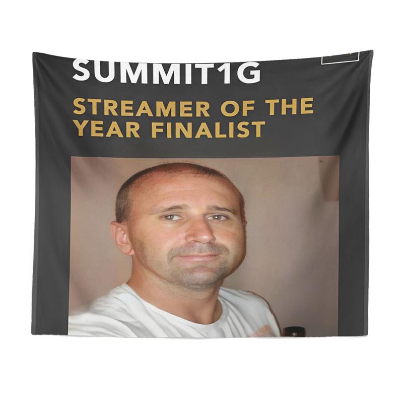 

Aertemisi Summit1g Streamer of the Year Finalist Tapestry Wall Hanging Art for Bedroom Living Room Decor College Dorm Party Home 74x94cm(29x37in)