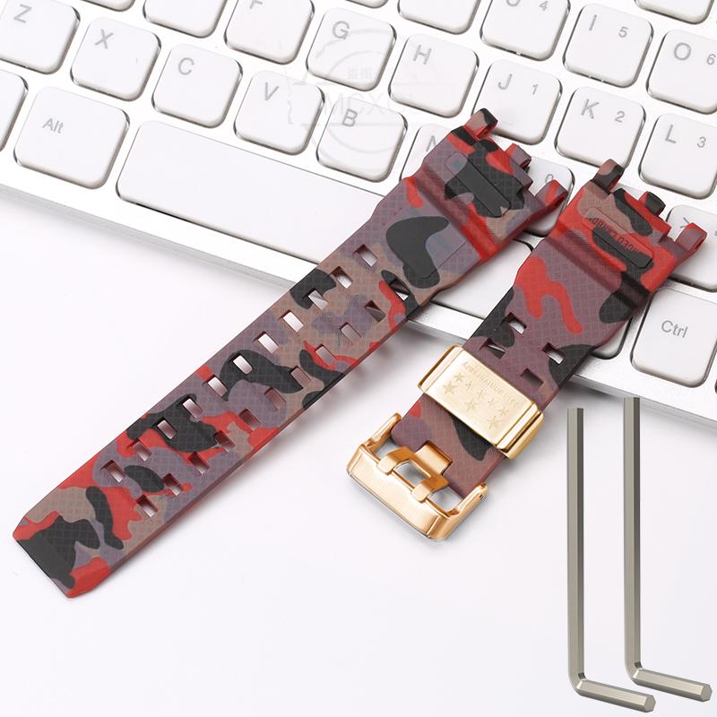 Resin Strap Suitable For Casio GWG-2000 GWG-2040 Men's TPU Sports Waterproof Watch Accessories Wristband Bracelet
