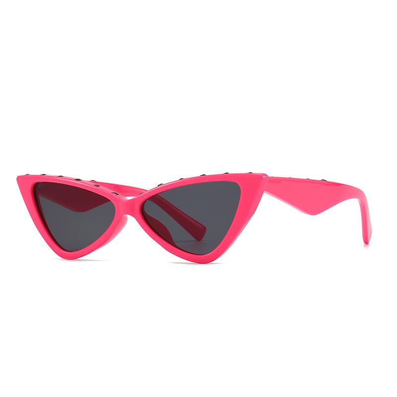 1038 Zebra Pattern Catwalk Sunglasses Women Narrow Model Street Style Cat Eye Fashion Trendy