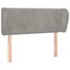 Maison Exclusive - Tête de lit avec oreilles Gris clair 83x23x78/88 cm Velours