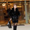 Europe, America, autumn and winter imitation fur coat temperament shawl bridal warm cape cape wedding clothing