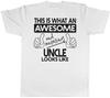 Mens Uncle T-Shirt Gift Awesome and Amazing Uncle Birthday Present Idea Tee