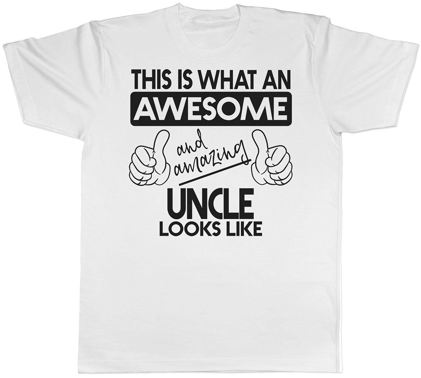 Mens Uncle T-Shirt Gift Awesome and Amazing Uncle Birthday Present Idea Tee L