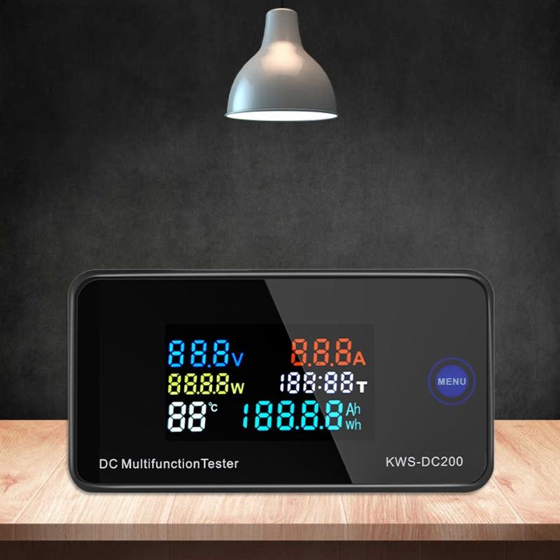 Digital LCD Voltmeter Ammeter 10/50/100A Current Power Energy Meter 0-200V 10/50/100A  DC Multifuntional Tester