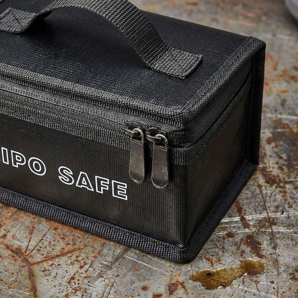 Large Capacity Lipo Safety Bag Portable Explosion-Proof Battery Safe Guard Pouch Top Handle Waterproof Battery Fireproof Handbag