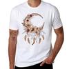 Floral Moon Dreamcatcher TShirt Summer Print Short Sleeve Tee