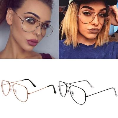 New Fashion Metal Oversized -100~-500 Diopter Vision Care Glasses Eyeglasses Myopia Glasses