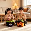 Halloween Candy Bags Pumpkin Tote Bags for Kids Kindergarten Trick or Treat Gift Bags with Handles Party Decorations