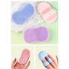 3PCS Soft Handheld Silicone Facial Cleansing Brush Anti-Slip Face Exfoliating Scrubber Brush