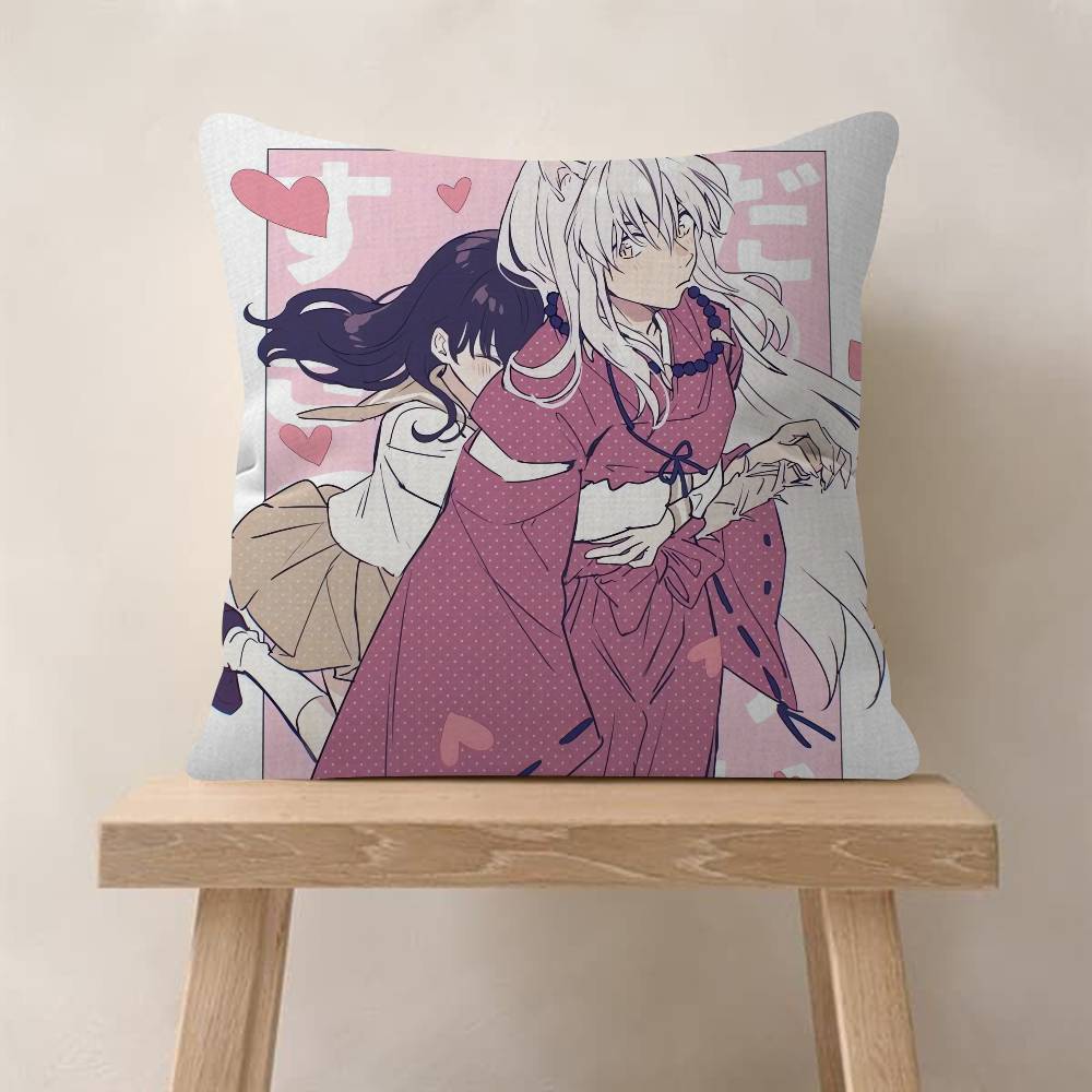 Japanese Anime Inuyasha Pillowcase Toon Gift Cushion Cover Bedroom Home Sofa Chair Seat Decor Pillow Case