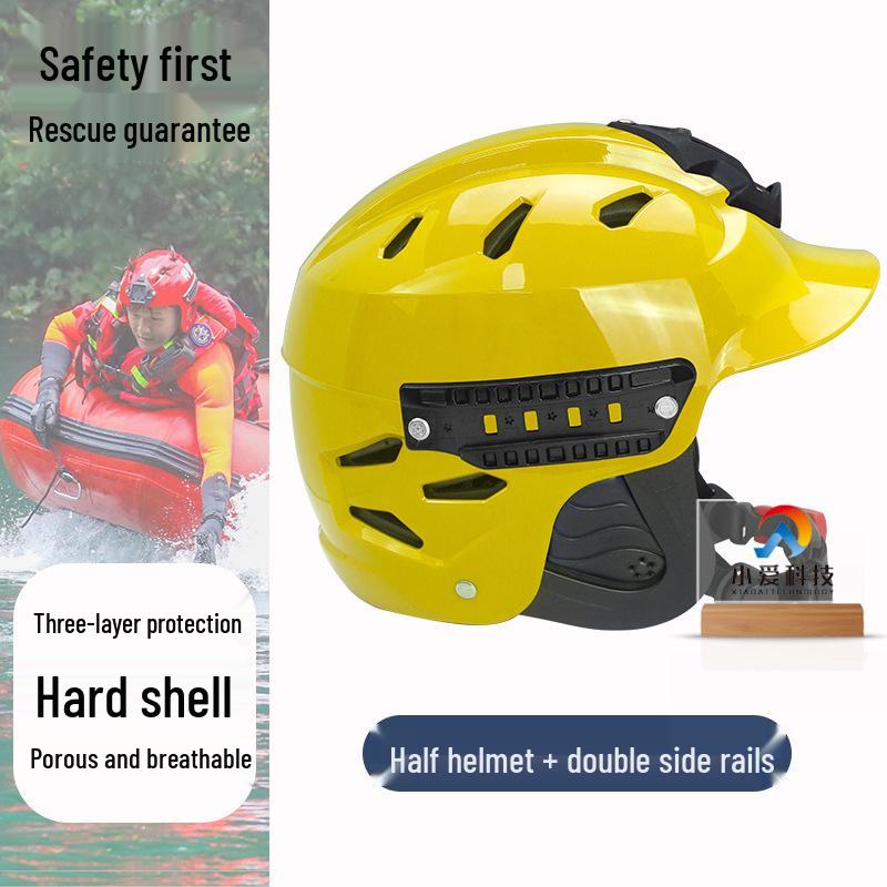 Marine Safety Helmet: Breathable, Impact-Resistant Full Face Protection for Water Sports and Flood Area Rescue.