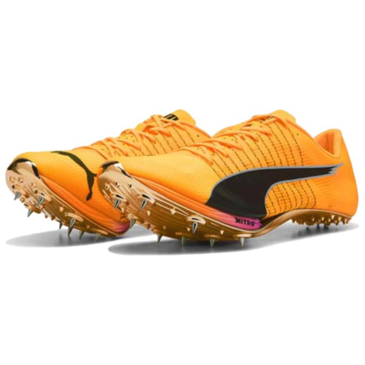 Puma EvoSPEED Sprint Nitro Elite 2 Sun Stream Pure Magenta Unisex Cleats Yellow Black 311853-01