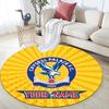 Op Maat Naam Crystal Palace F.C Rond Vloerkleed, Tapijt voor Woonkamer Slaapkamer Bank Speelkamer Decoratie, Antislip Vloermat