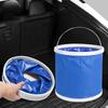 9/13L Car Folding Bucket Oxford Cloth Car Washing Buckets Portable Folding Bucket Multifunctional Waterproof
