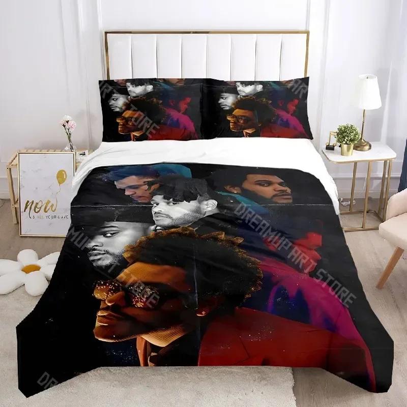 Singer The Weeknd Duvet Cover Set The Weeknd Boys Bedding Set Bedclothes Girls Teens Quilt Cover Bed Linen Set