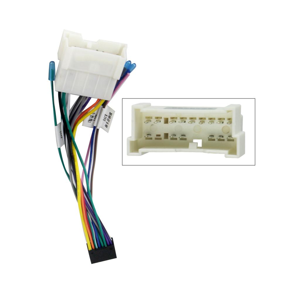 16pin Car Radio Power Cable Harness Wire Adapter For Hyundai Elantra Accent Azera i10 i20 i30 ix55 Tucson KIA Carens Picanto Rio Radio Accessories 4