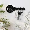 Key Hook with Strong Load-Bearing Capacity Bohemia Style Wall-mounted Decorative Key Shape Key Organizer