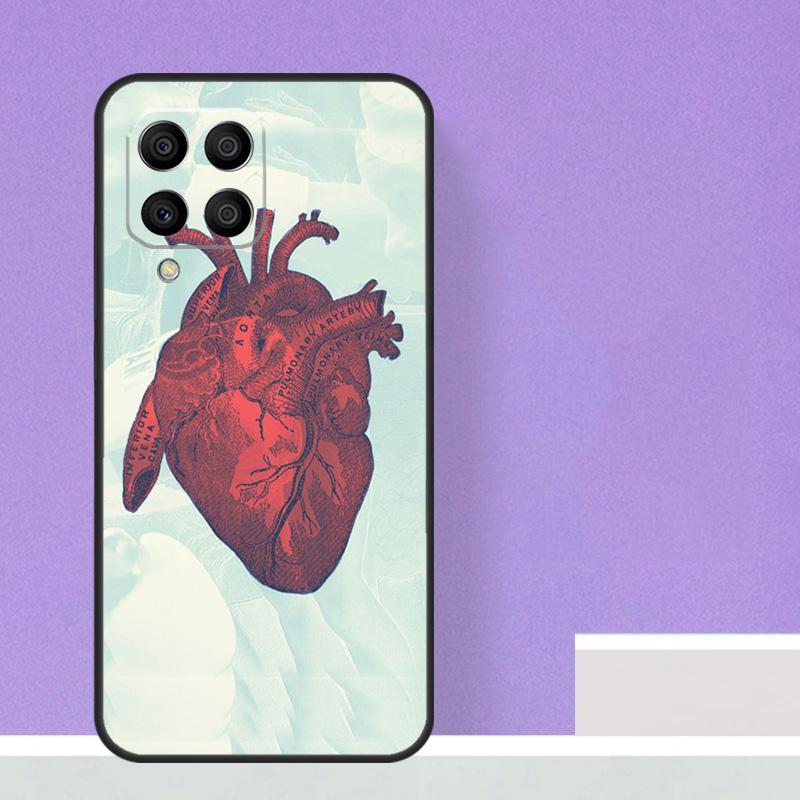 Anatomical Heart Anatomy For Samsung Galaxy M21 M51 M12 M32 M52 M13 M23 M33 M53 M34 M54 M30s M31s M15 M55 M20 Case