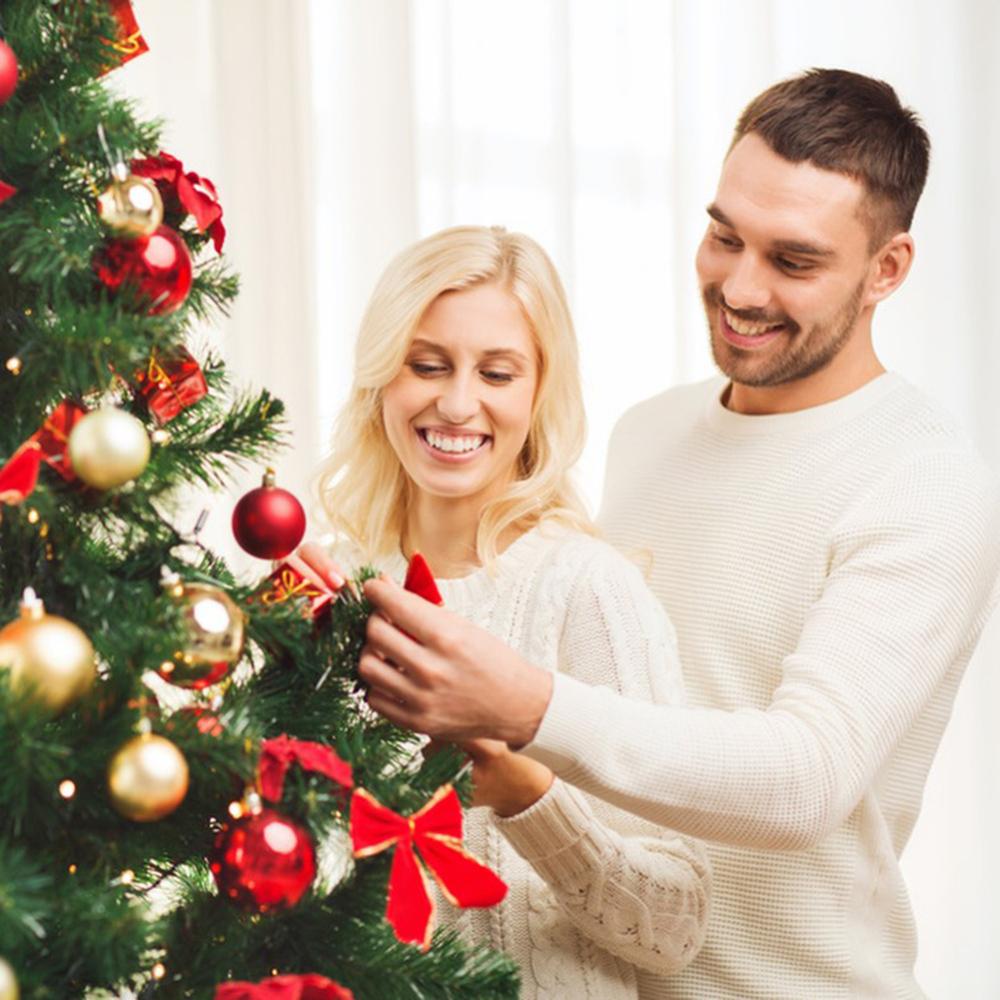 Weihnachtsbaumdekoration 4cm Kunststoff Galvanisierte Kugel Hängender Anhänger 36 Stück Farbige Runde Kugel Weihnachtsbaum Haus Party Zubehör