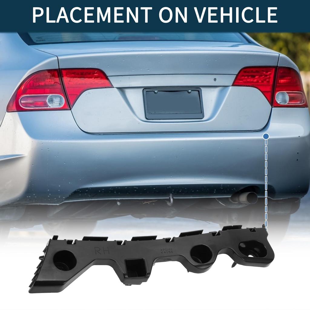 TUCKBOLD Stoßstangenträger für Mazda CX5 Haltbarkeit KD53502H1A Rechte Seite Hinterer Stoßstangenhalter Halterung Halterung Schwarz 2013-2016, Nein. (1