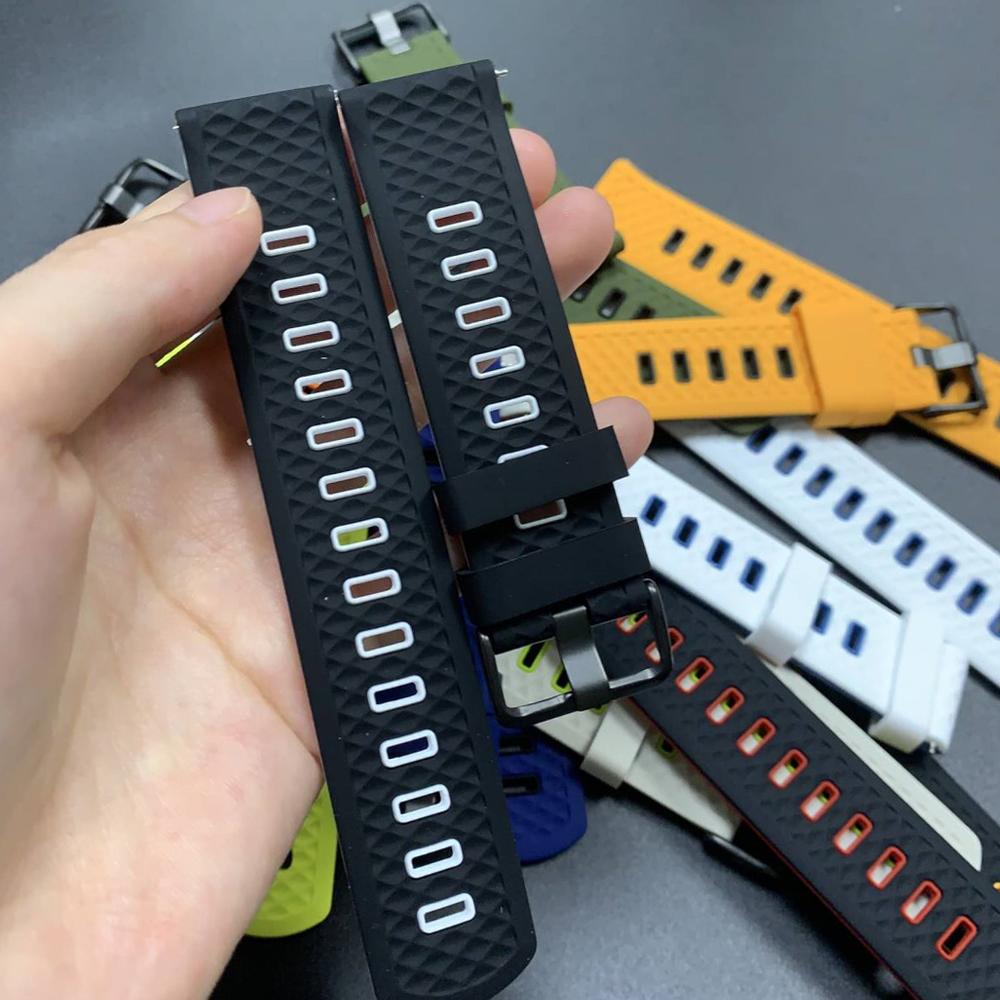 22mm Smartwatch Armband für COROS APEX 4 42mm 2 Pro 46mm/PACE Pro 3 Weiches Silikon Uhrenarmband für COROS PACE 4 Sport Armbänder