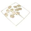 Metal Leaf Wall Art Decor Luxurious Metal Ginkgo Biloba Wall Hanging Decoration for Home Living Room Bedroom