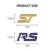 1pcs 3D Metal STRS letter Logo Car Steering Wheel Emblem Decoration Sticker Accessories