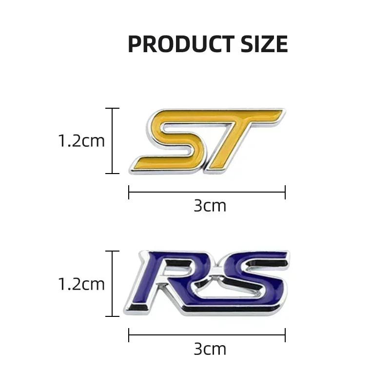 1pcs 3D Metal STRS letter Logo Car Steering Wheel Emblem Decoration Sticker Accessories