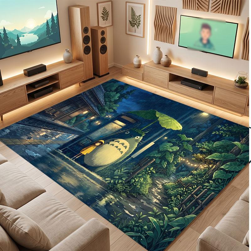 My Neighbor Totoro Rug Soft Thick Non Slip Floor Carpet for Bedroom Living Room Home Decor