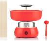 Cotton Candy Machine - CELLUSTOP - Retro Design - Ordinary Sugar - 10 Sticks - Red