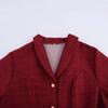 2025 Spring Women's Plus Size Chunky Knit Ruffle Dress - European & American Style