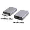 C Female Super Speed for hdD Fast Charge Converter USB3.0 Adapter USB C to Micro B OTG Connector