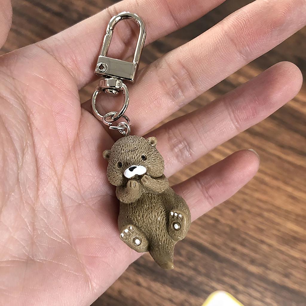 Cute Bag Pendant Cartoon Animal Keychain Backpack Pendant Stylish Animal Pendant Multifunctional Accessory for Women