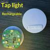 1*Plastic Tapping/Sound Control Lighting Toy 38mm Rechargeable LED Light Night Lamp DIY Dollhouse Accessories Wall Bedside Lamp