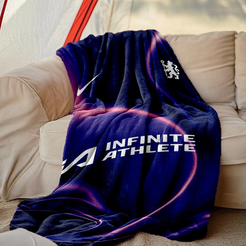1pc Comfortable Home Print Throw Blanket, Chelsea FC Blanket For Bed and Sofa Use, Special Present For Family