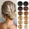 High-Quality Synthetic Women's Hair Bun Wig with Multiple Color Options