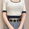 Korean Style Leather Belt Unisex Belt Simple Versatile Women Fashion Accessory