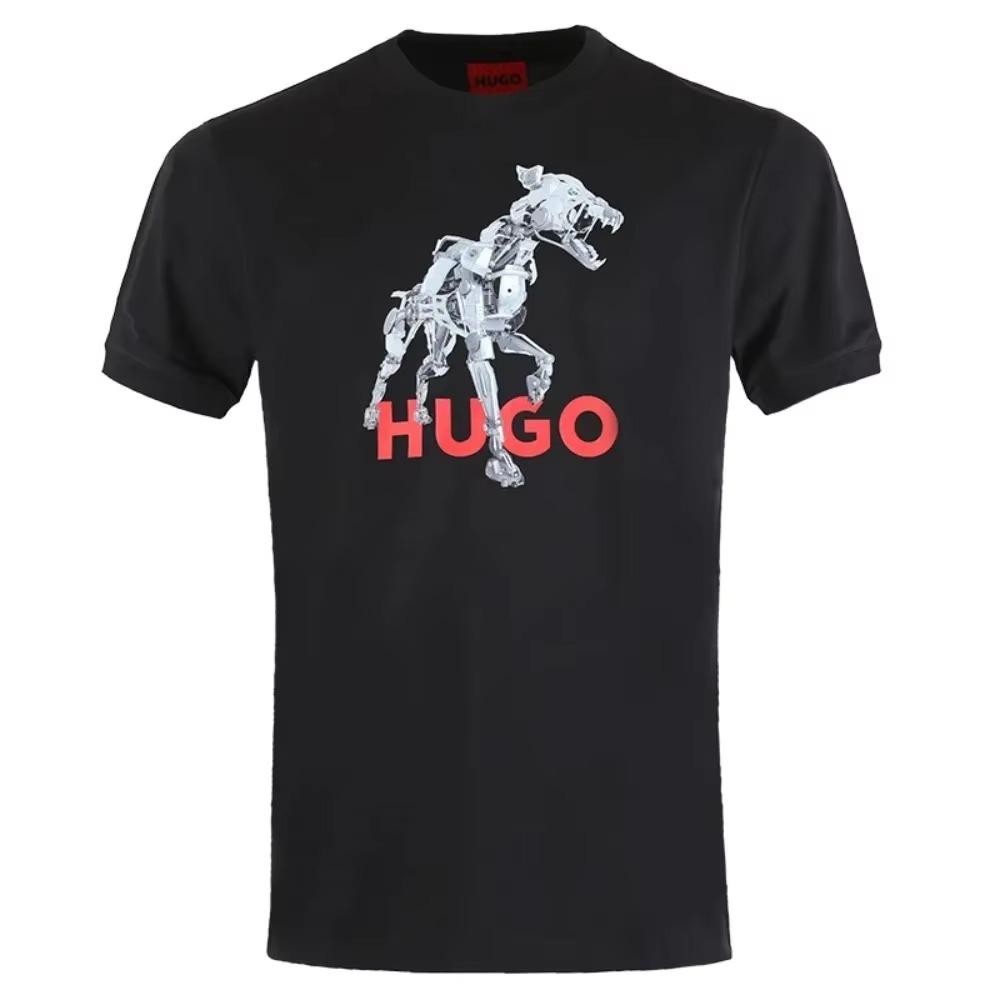 Men Women T Shirts Designer Tees Hugo Logo Print Short Sleeve Luxury Brand Oversized Top Round Neck Men Women Cotton T-Shirts
