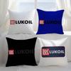 Pillow Case Fashion L-Lukoil Sofa Short Plush Double-Sided Hd Printing Room Home Office Gift Cushion Cover